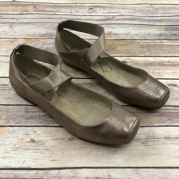 jessica simpson gold ballet flats